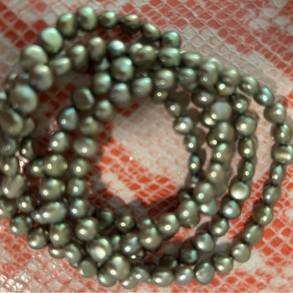 Elegant Gray Shiny Silver-gray faux stone Bracelets